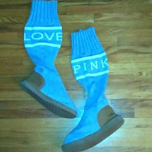 "LOVE PINK" Victoria's secret 7/8 sweater boots